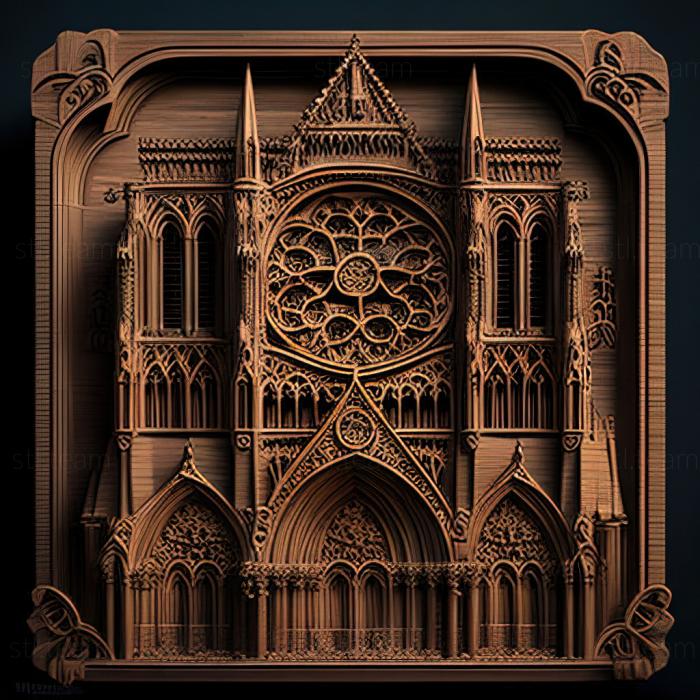 3D model st notre dame (STL)